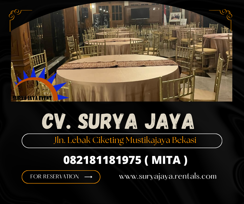 Rental Gold Tiffany Chairs Depok