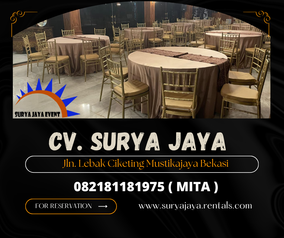 Rental Gold Tiffany Chairs Depok