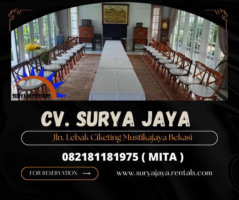 LAYANAN SEWA KURSI CROSSBACK KAYU MURAH DI JAKARTA
