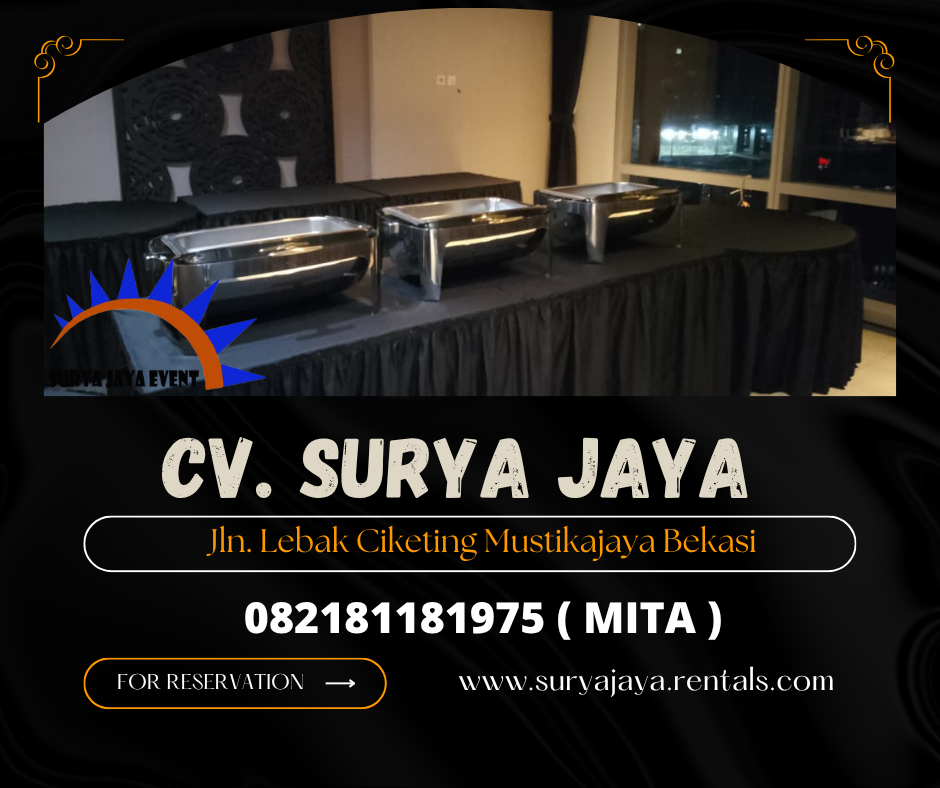 Sewa Meja Stand Makanan Atau Gubukan Full Cover Area Jakarta