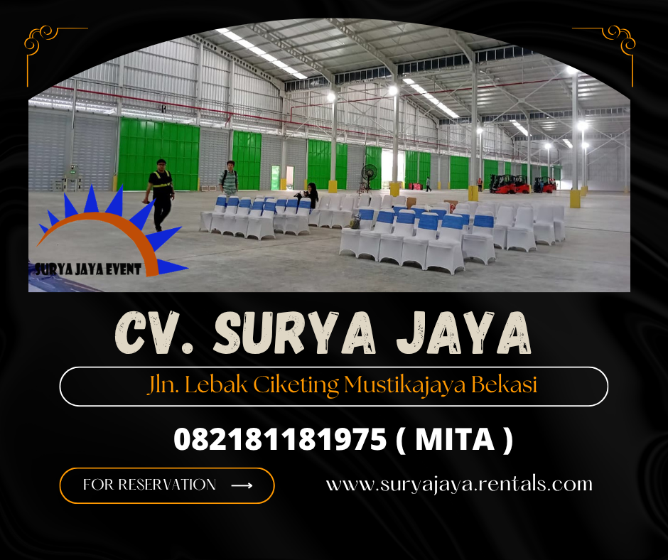 DISEWAKAN KURSI SUSUN COVER KETAT WILAYAH BEKASI