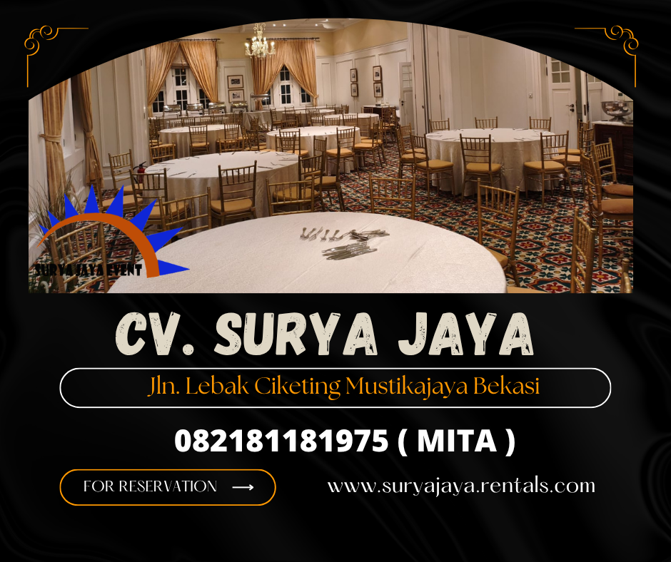 GUDANG RENTAL KURSI TIFFANY GOLD WILAYAH BEKASI
