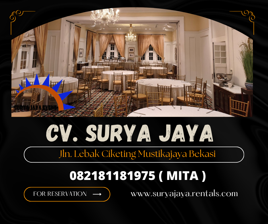 GUDANG RENTAL KURSI TIFFANY GOLD WILAYAH BEKASI