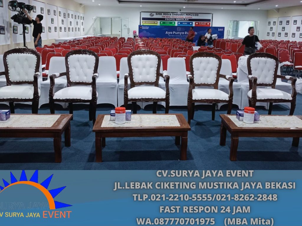 sewa Kursi Kayu VIP Atau Arm Chairs Tangsel