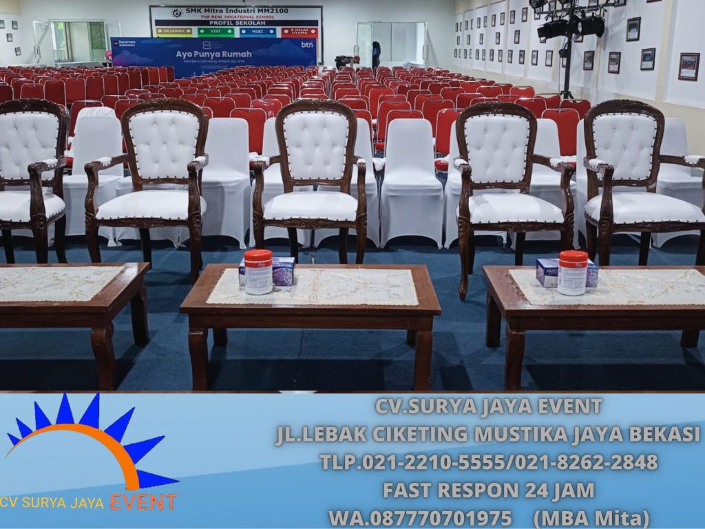 sewa Kursi Kayu VIP Atau Arm Chairs Tangsel