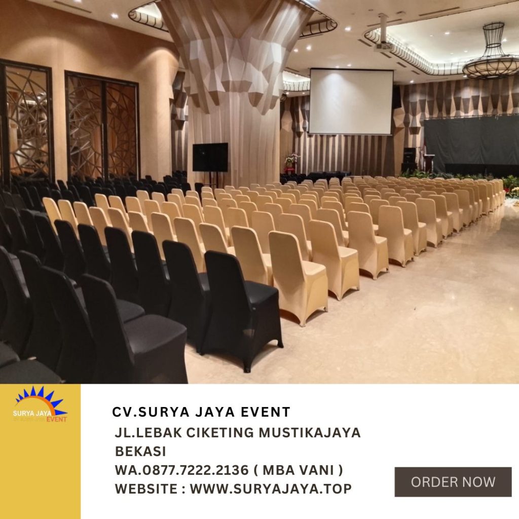 Sewa Kursi Futura Cover Hitam Dan Gold Di Jakpus