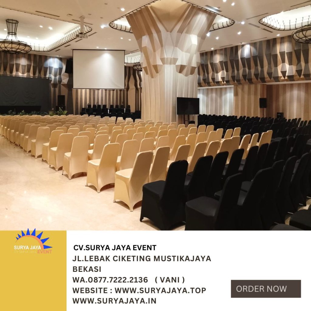 Sewa Kursi Futura Cover Hitam Dan Gold Di Jakpus