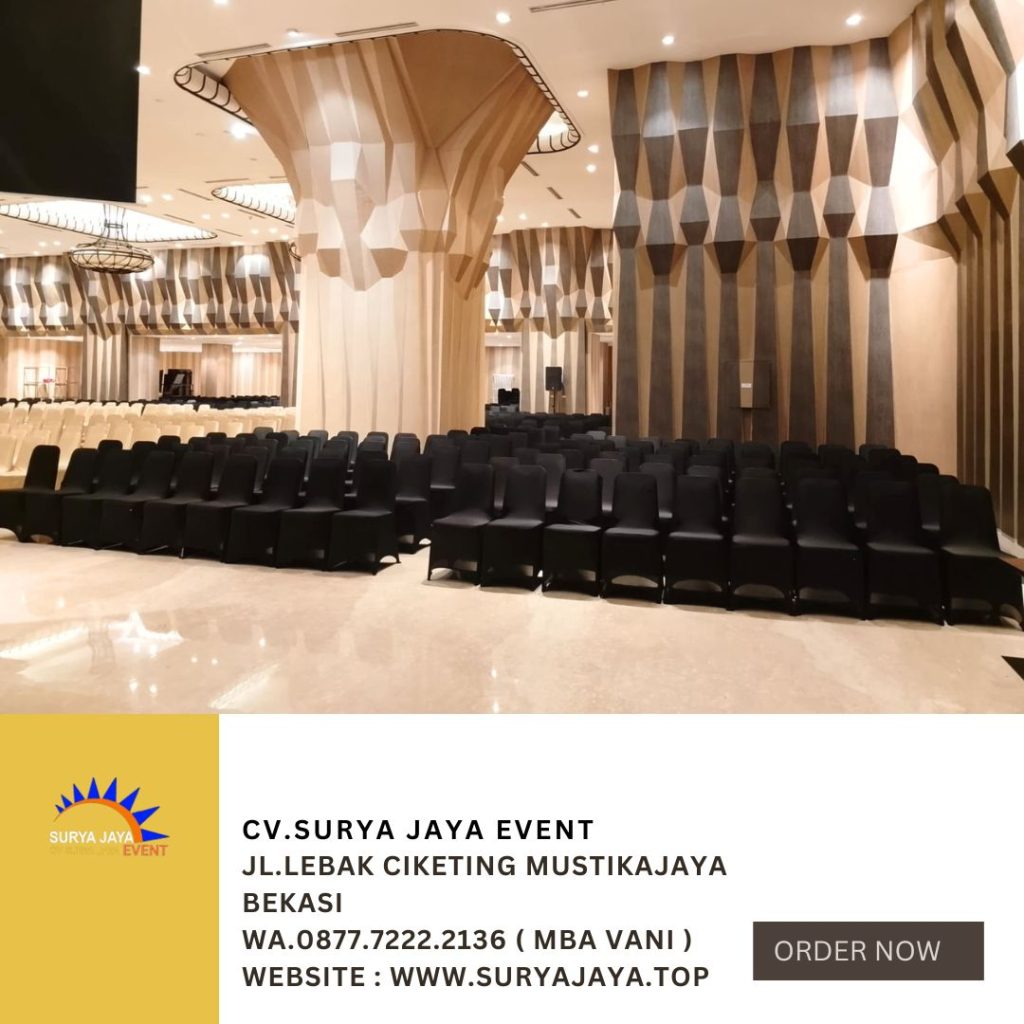 Sewa Kursi Futura Cover Hitam Dan Gold Di Jakpus