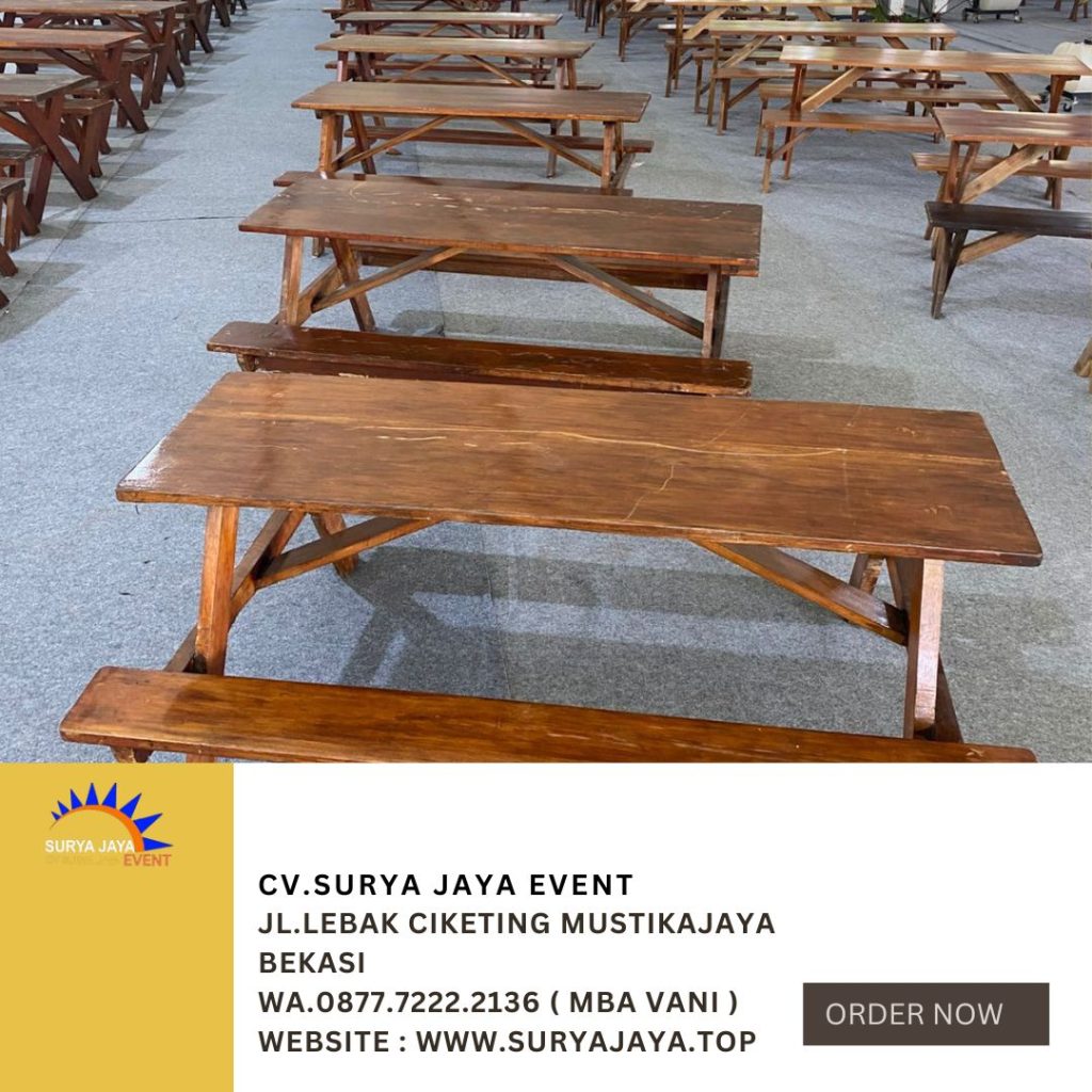 Sewa MEJA, BANGKU TAMAN EXTRA event cibubur Jaktim