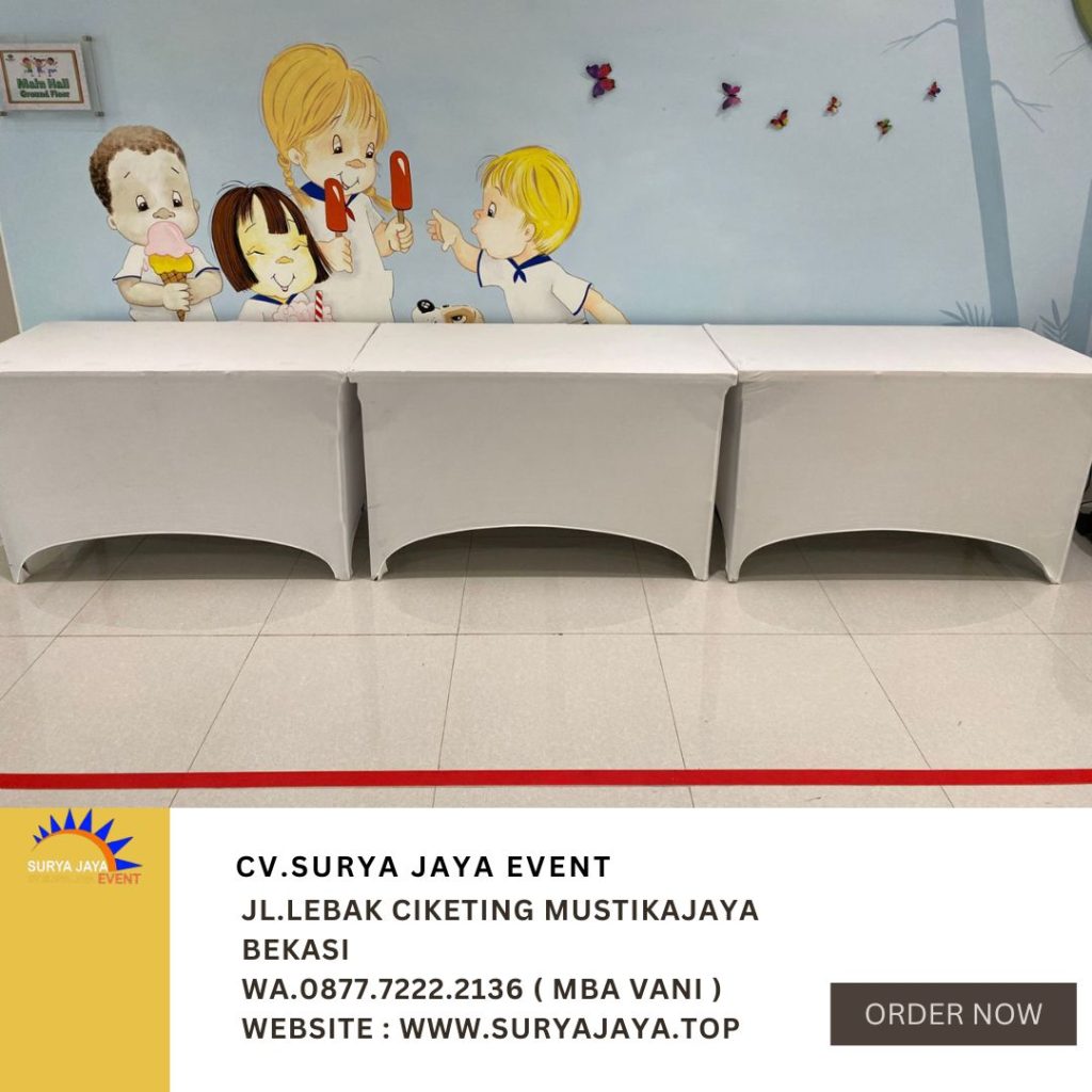 Sewa Meja Kotak HPL 120x60cm Senayan jakpus