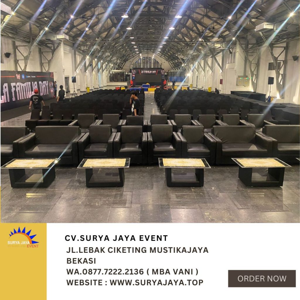Sewa SOFA SINGLE Dan DOUBLE HITAM Jakarta