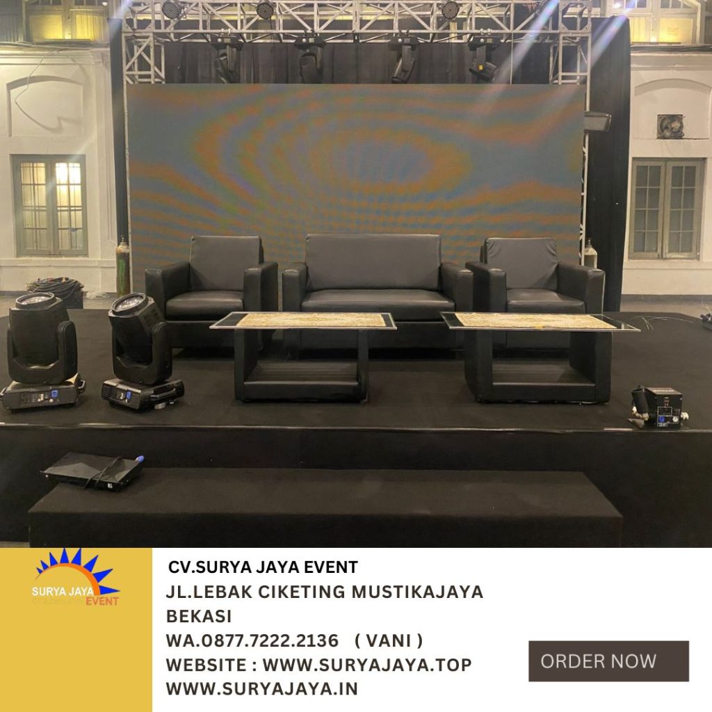 Sewa SOFA SINGLE Dan DOUBLE HITAM Jakarta