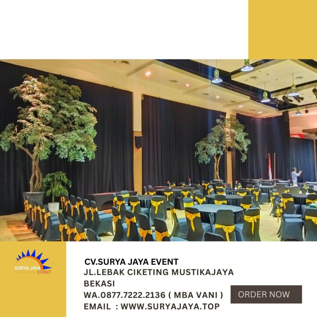 Sewa Tirai Hitam Event RDTX SQUAR Jaksel