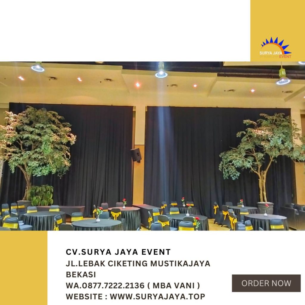 Sewa Tirai Hitam Event RDTX SQUAR Jaksel