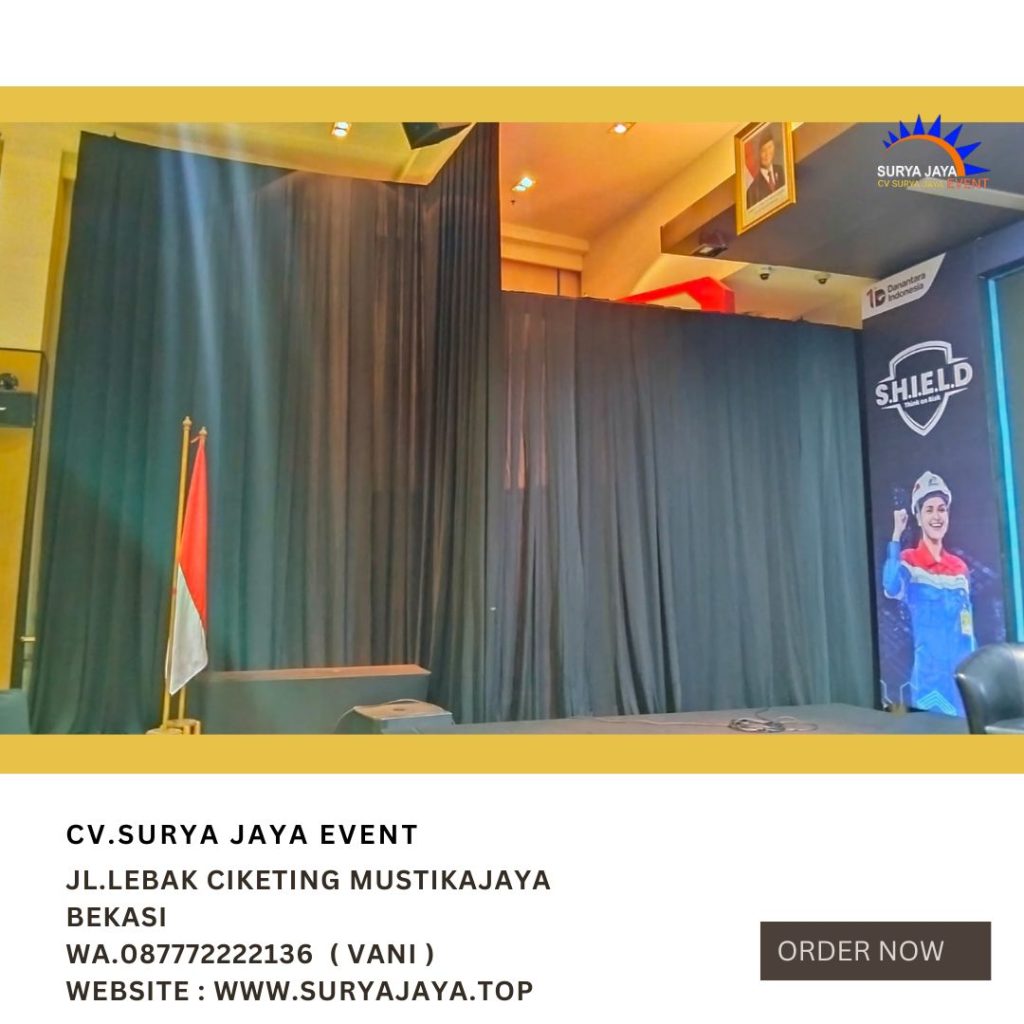 Sewa Tirai Hitam Event RDTX SQUAR Jaksel