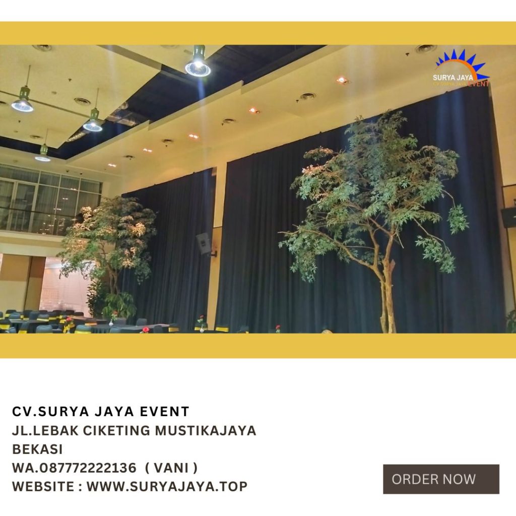 Sewa Tirai Hitam Event RDTX SQUAR Jaksel
