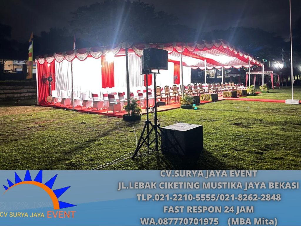Menyewakan Tenda Plafon Serut Siap Setting Area Depok