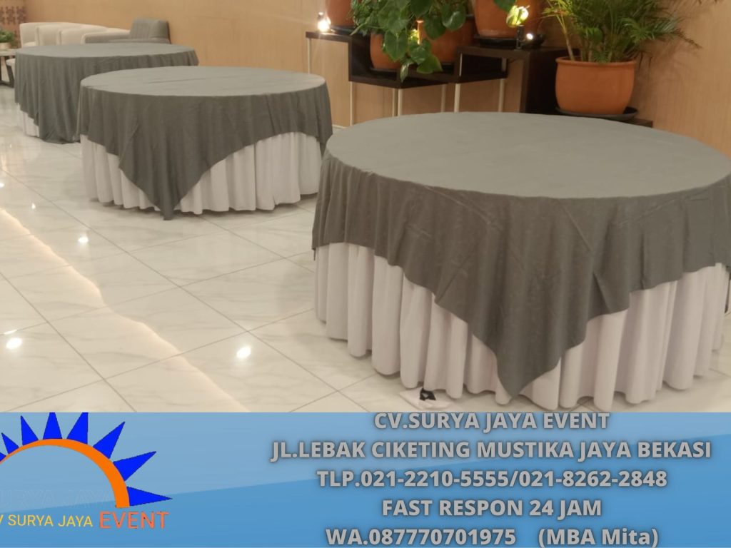 Sewa Napkin Abu-abu Event Hotel Margo Depok
