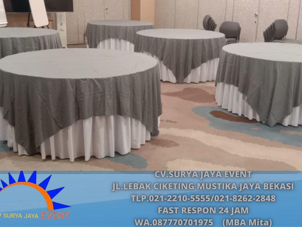 Sewa Napkin Abu-abu Event Hotel Margo Depok