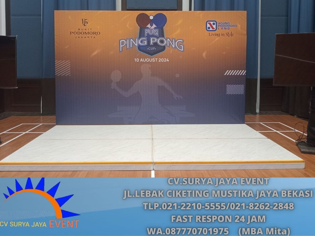 Sewa BACKDROP PANGGUNG MELAMINTO PUTIH Jakarta barat