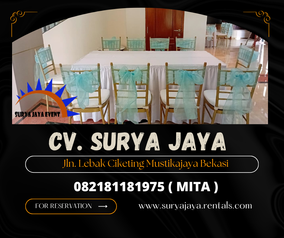 Sewa Meja Ibm,Kursi Tiffany Gold Jakarta