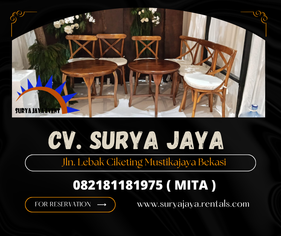 MENYEWAKAN KURSI CROSSBACK KAYU WILAYAH JAKARTA