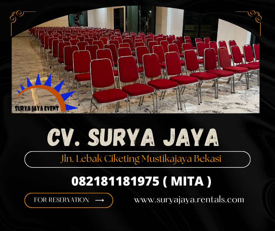 Sewa Kursi Event Polos Stok Ribuan Siap Kirim Area Jakarta