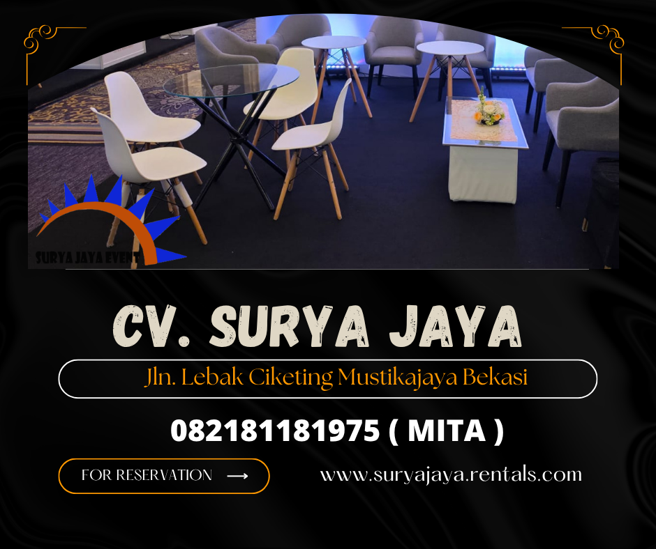 Rental Kursi Scarmble Putih Stok Banyak Area Jakarta