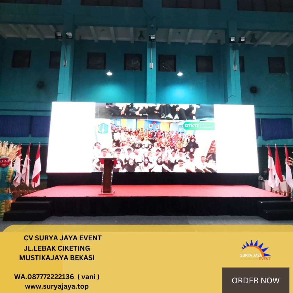 Penyedia Sewa Podium Cokelat Frame Stainless Area Jakarta
