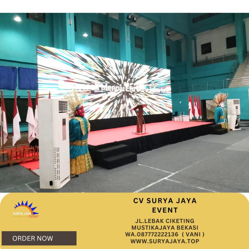 Penyedia Sewa Podium Cokelat Frame Stainless Area Jakarta