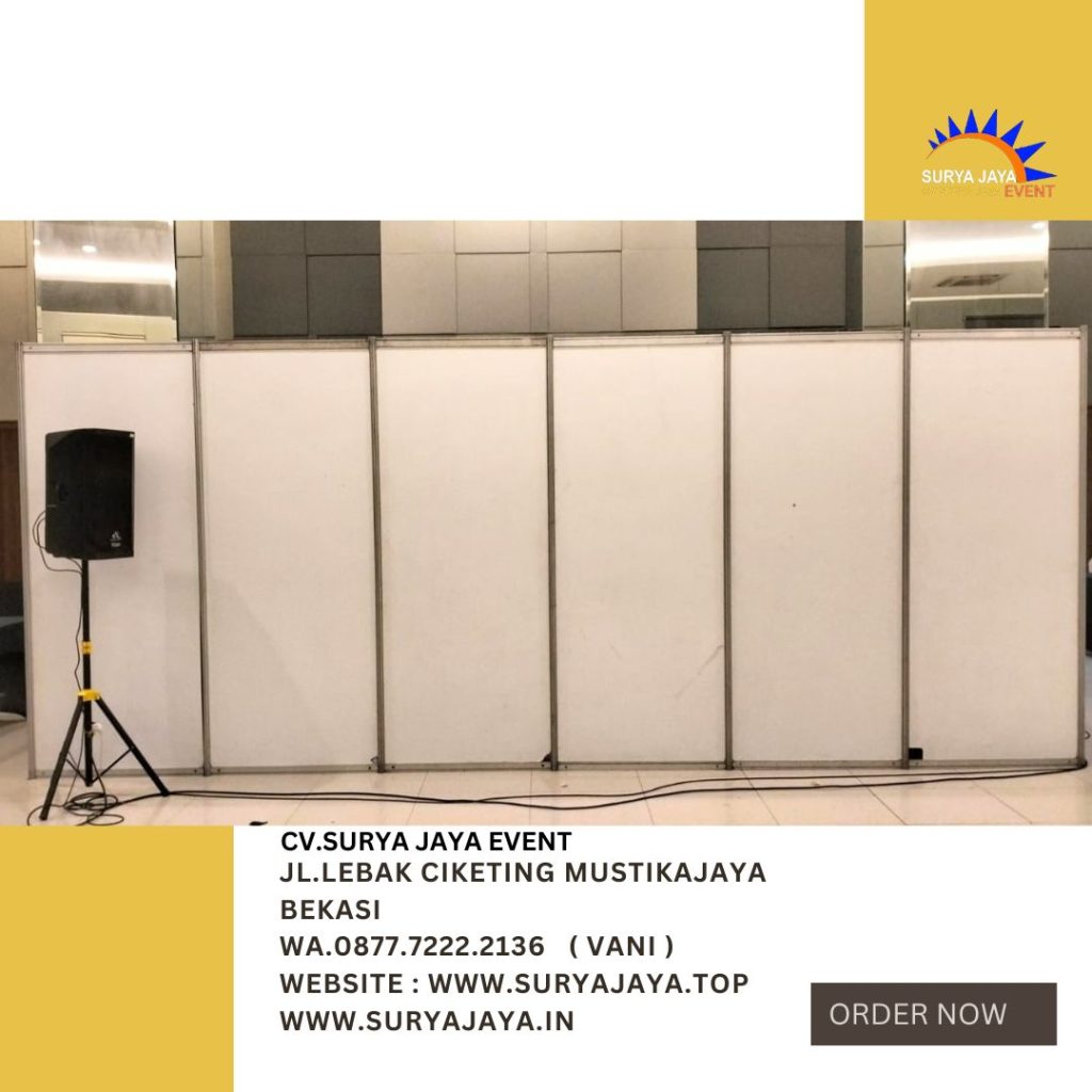 Rental Partisi Sekat Ruang Putih Area Bogor