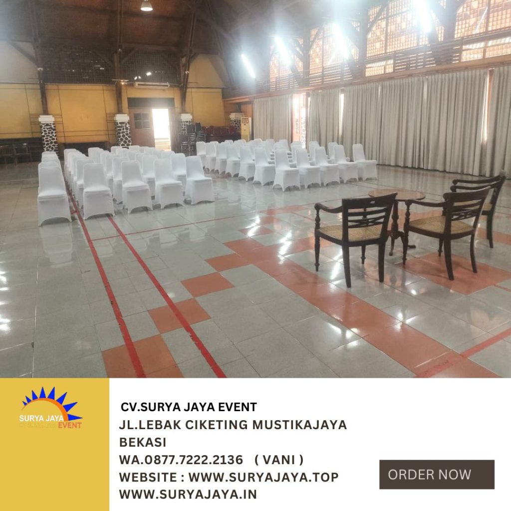 Sewa Kursi Event Cover Stretch Putih Jakarta
