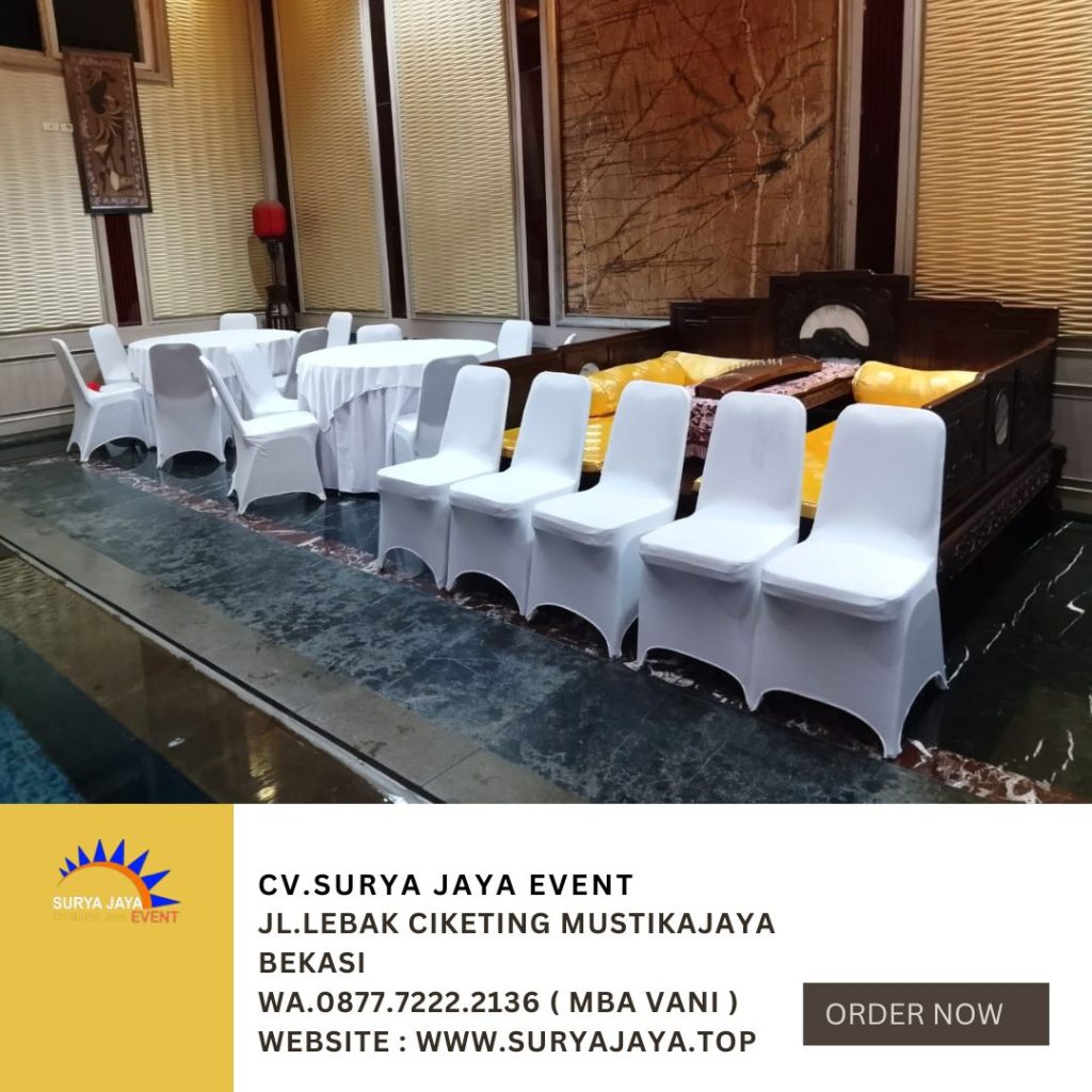 Sewa Kursi Event Cover Stretch Putih Jakarta