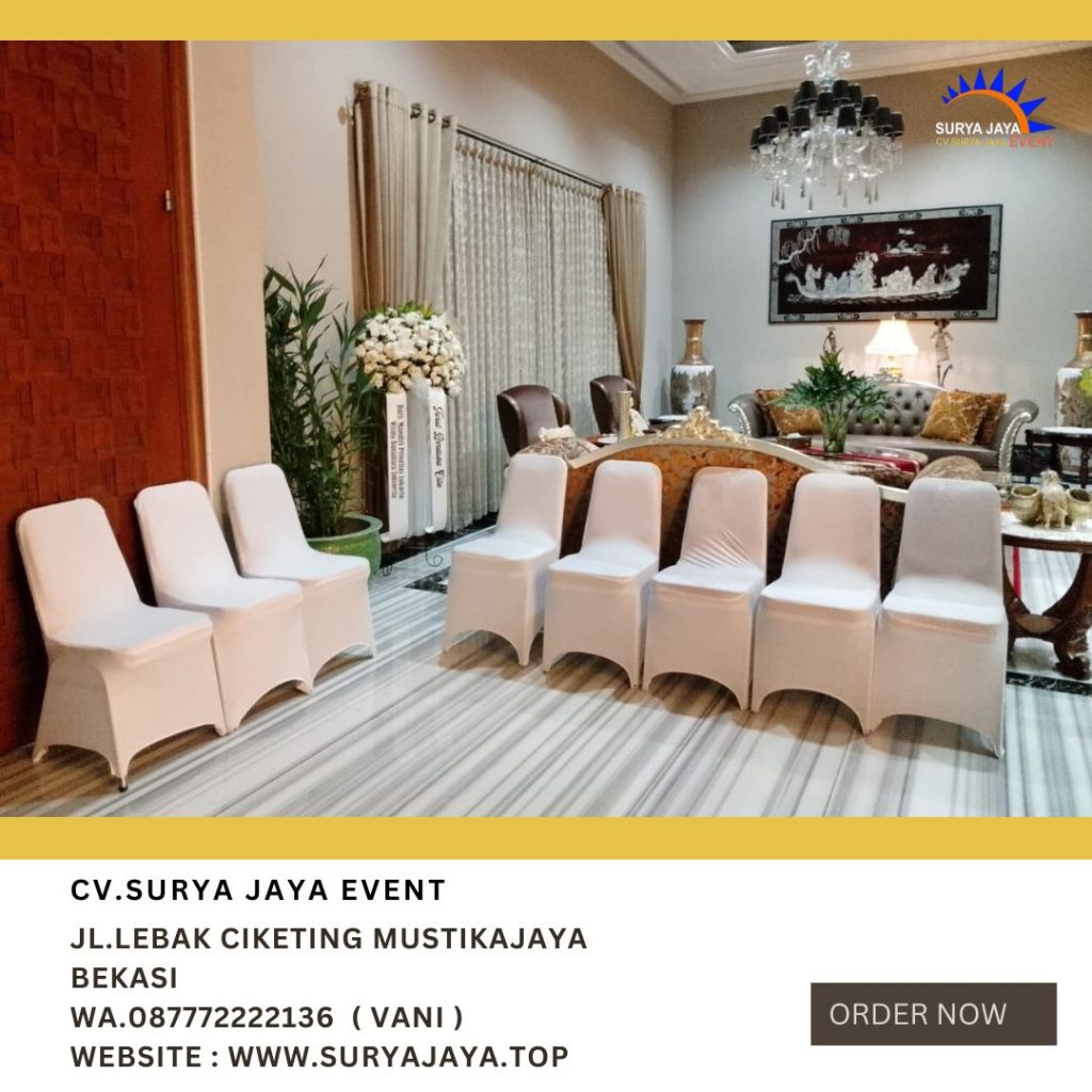 Sewa Kursi Event Cover Stretch Putih Jakarta