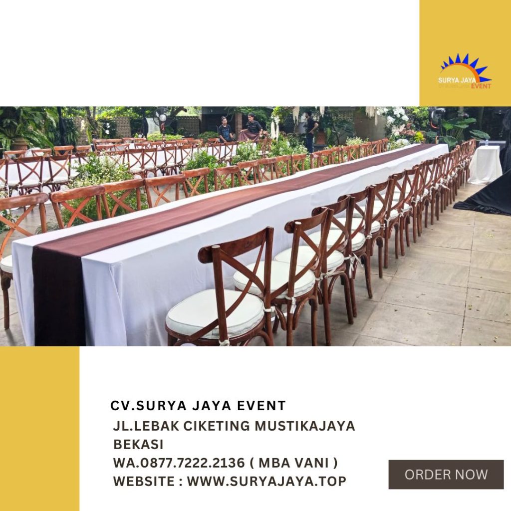 Sewa Kursi Silang Atau Cross Back Chairs Tangerang