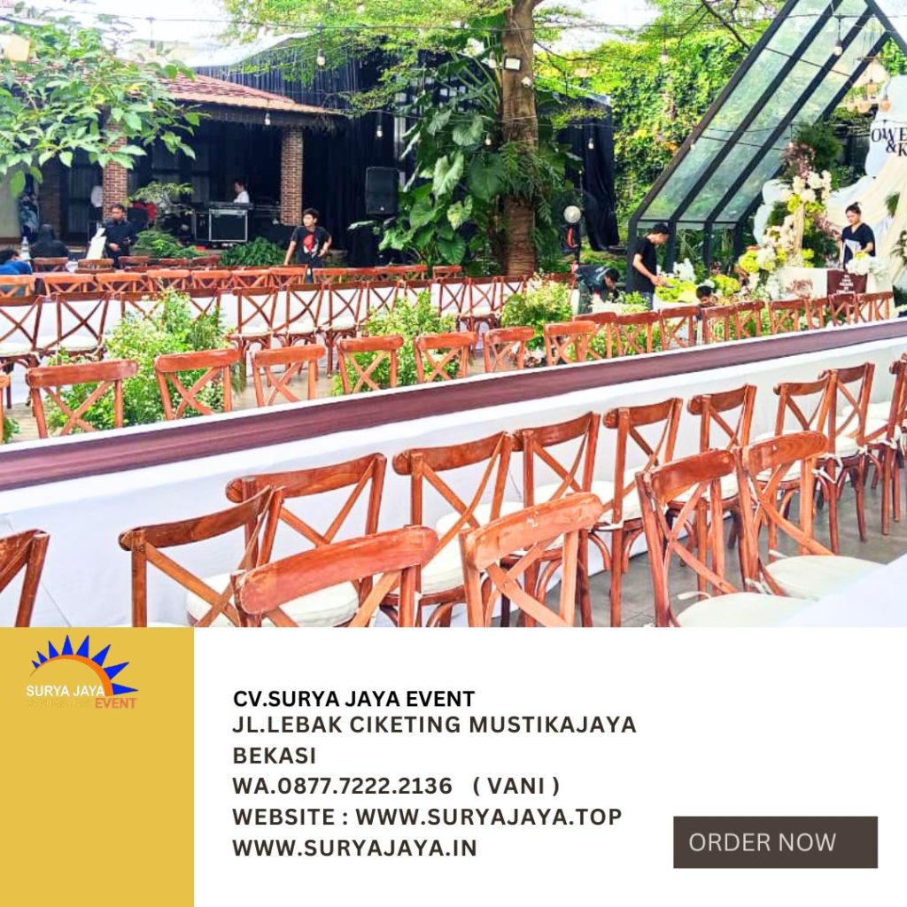Sewa Kursi Silang Atau Cross Back Chairs Tangerang