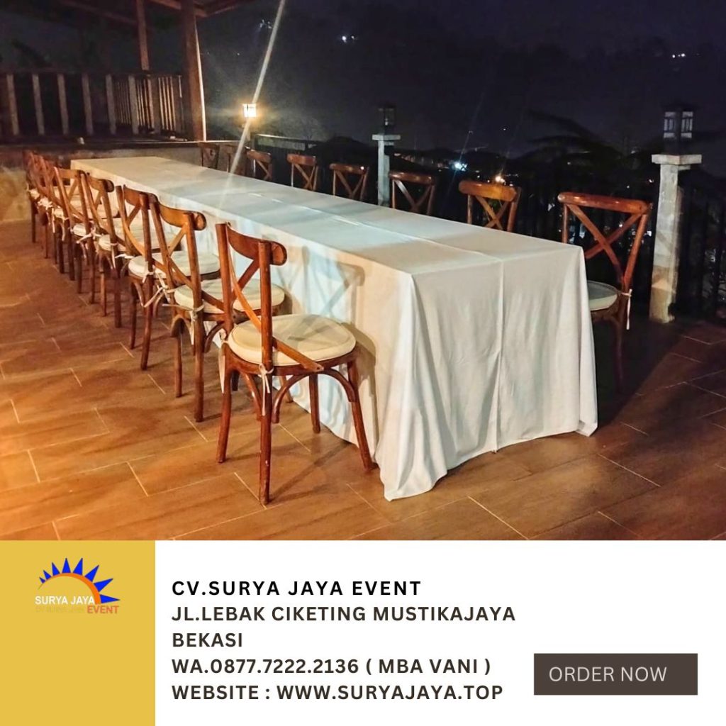 Sewa Kursi Silang Atau Cross Back Chairs Tangerang