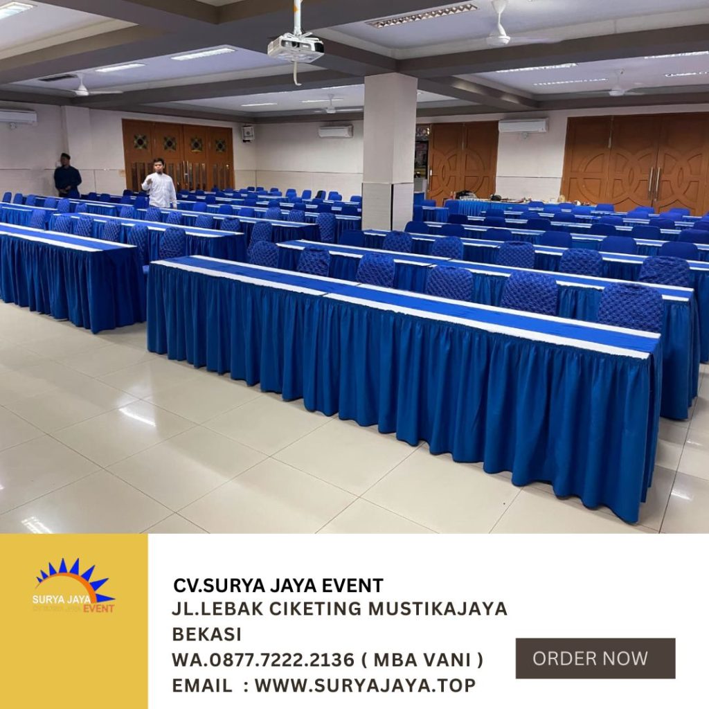 Sewa Kursi,Meja Cover Biru Jakarta