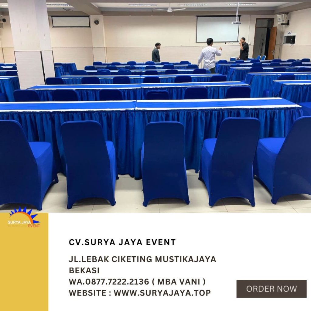 Sewa Kursi,Meja Cover Biru Jakarta