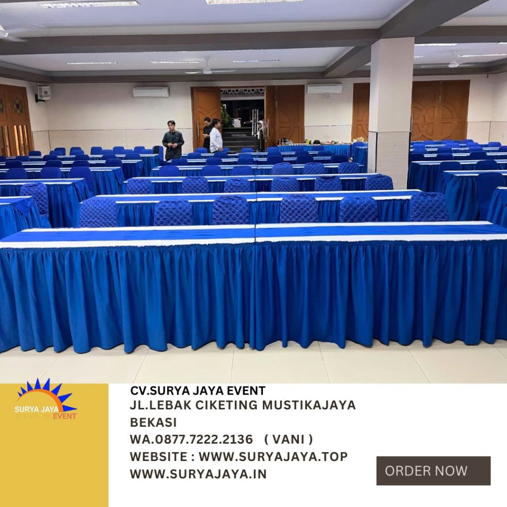 Sewa Kursi,Meja Cover Biru Jakarta