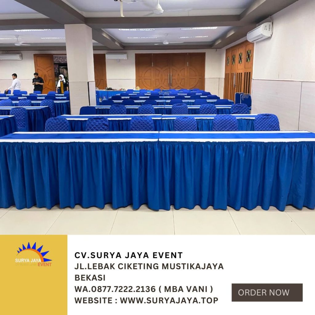 Sewa Kursi,Meja Cover Biru Jakarta