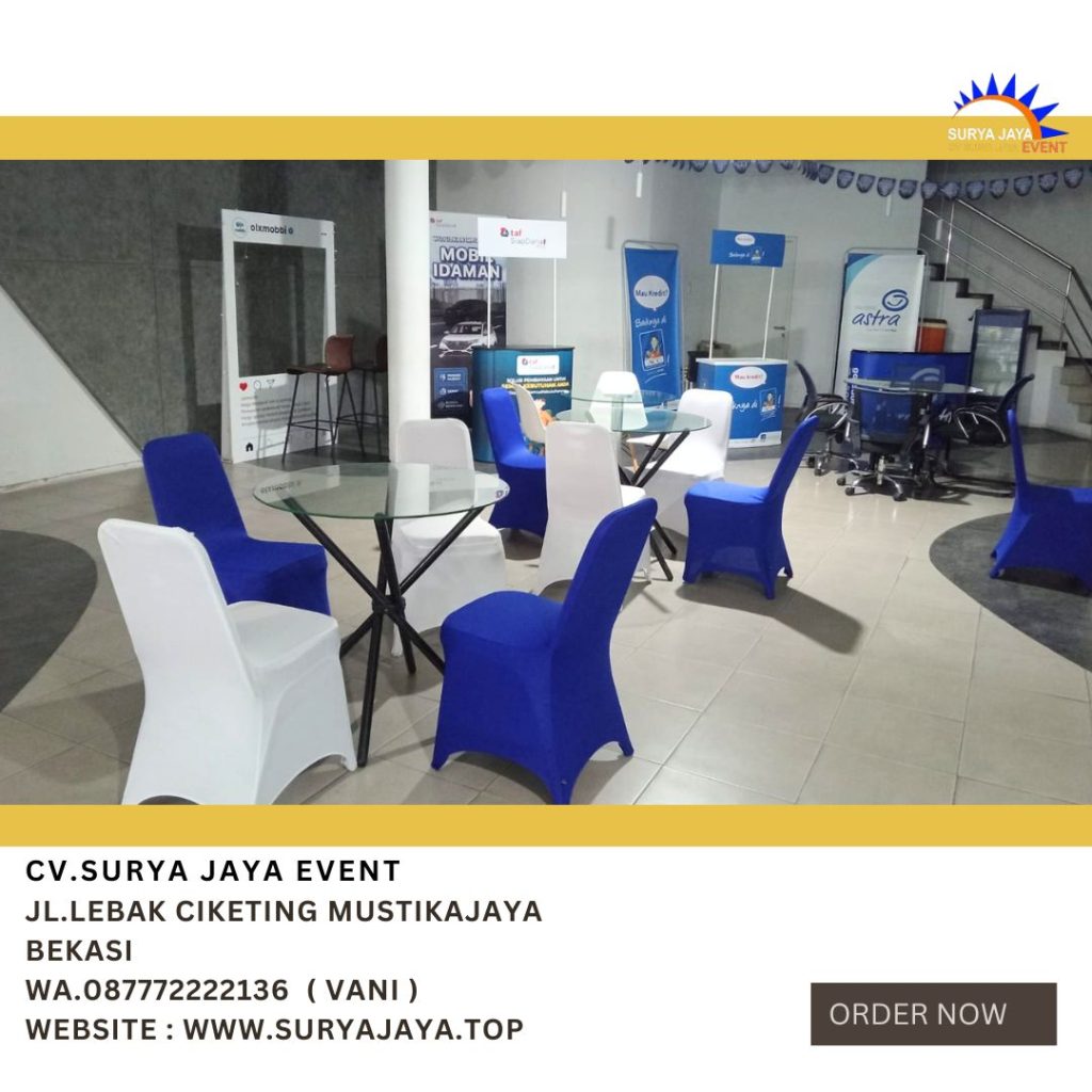 Sewa Meja Dealing Kaca Event JCC Senayan Jakpus