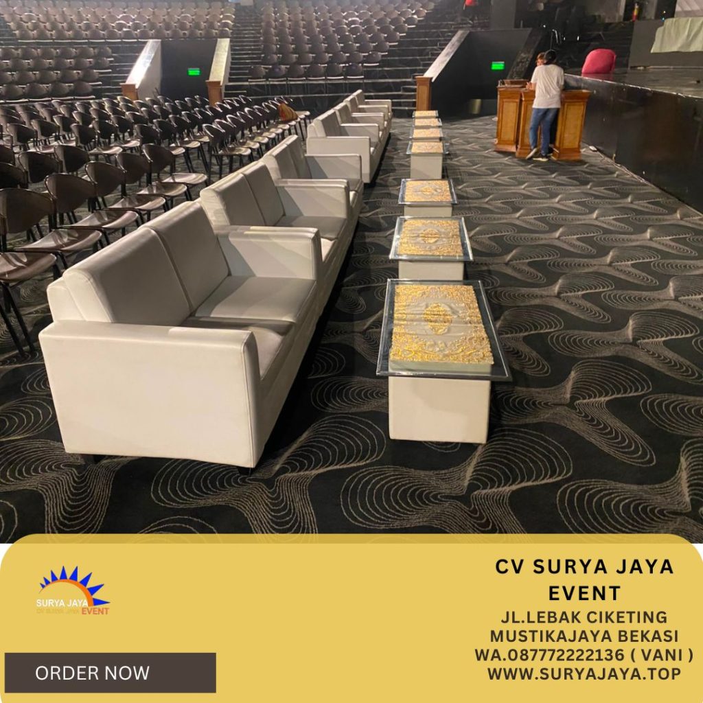 Sewa Sofa Kotak type Double Warna Putih Jakarta
