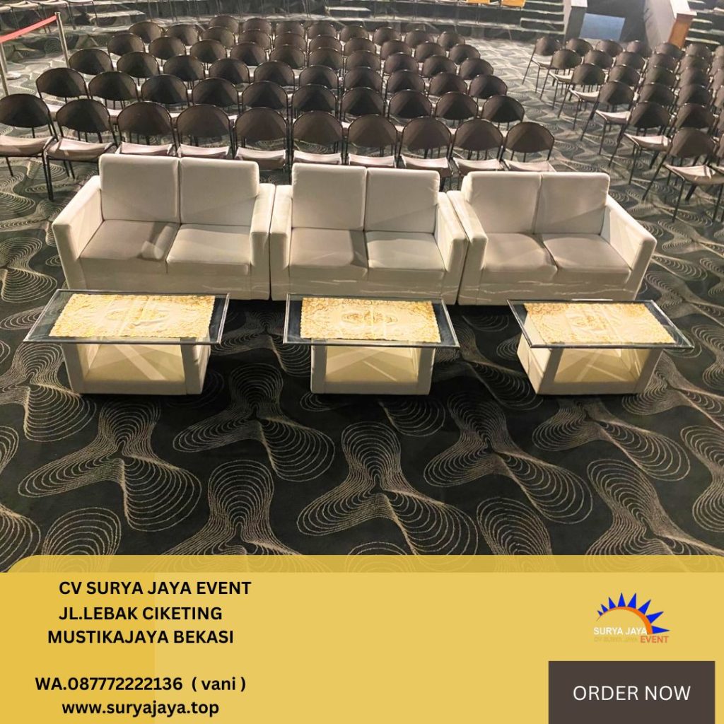 Sewa Sofa Kotak type Double Warna Putih Jakarta
