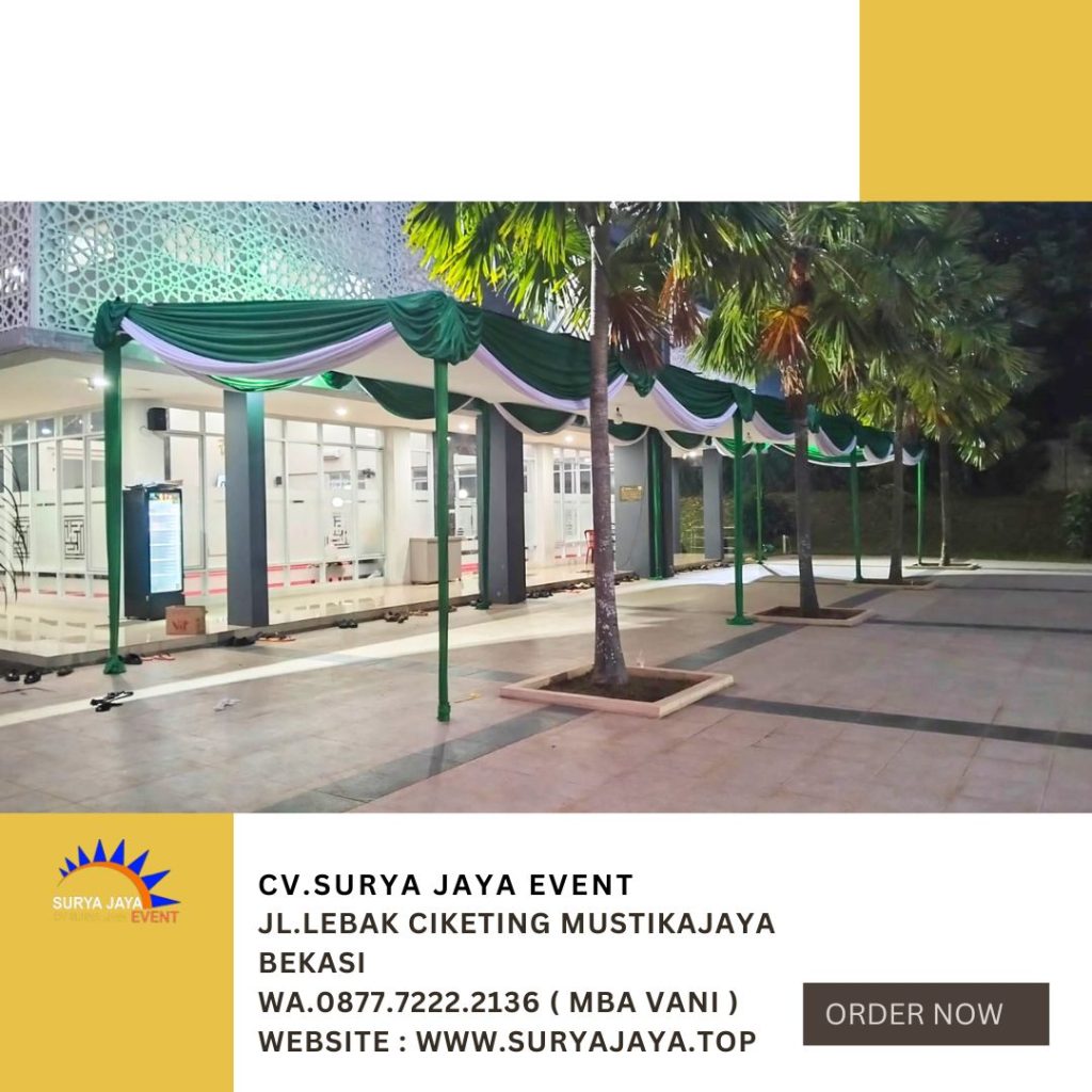Sewa Tenda Plafon Ukuran 4x18m Cibubur Jaktim