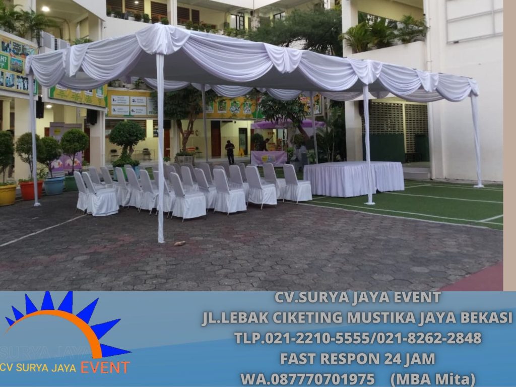 Sewa Tenda Serut Putih Event Al Azhar Kelapa Gading Jakarta