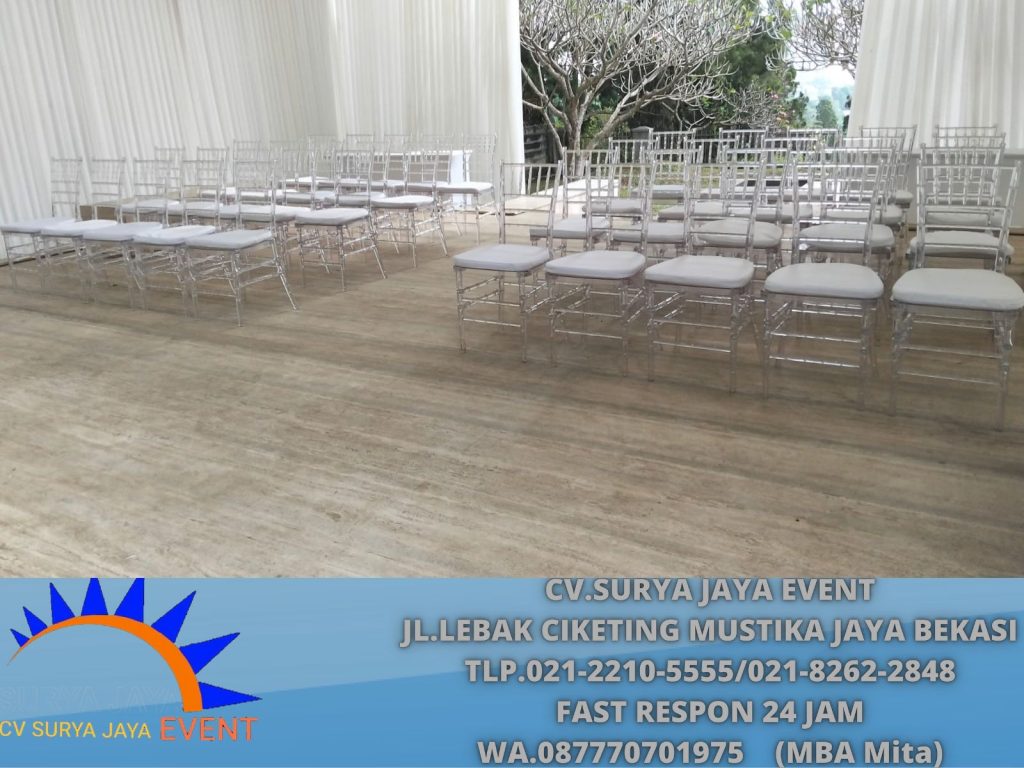 Rental Tiffany Acrylic Chairs Jakarta
