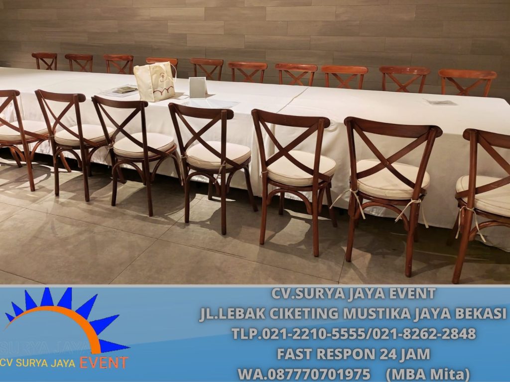 Rental Kursi Croshback Stok Melimpah  Area Jakarta