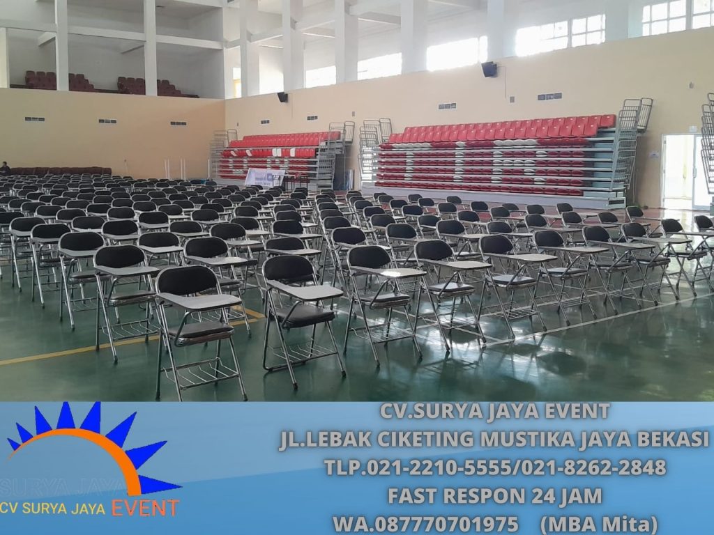 Sewa Kursi Kuliah Lipat Kerangka Stainless Stok Banyak Area Jakarta