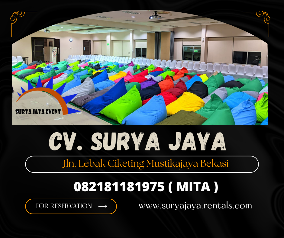Rental Bean Bag Aneka Pilihan Warna Dan Ukuran Area Jakarta